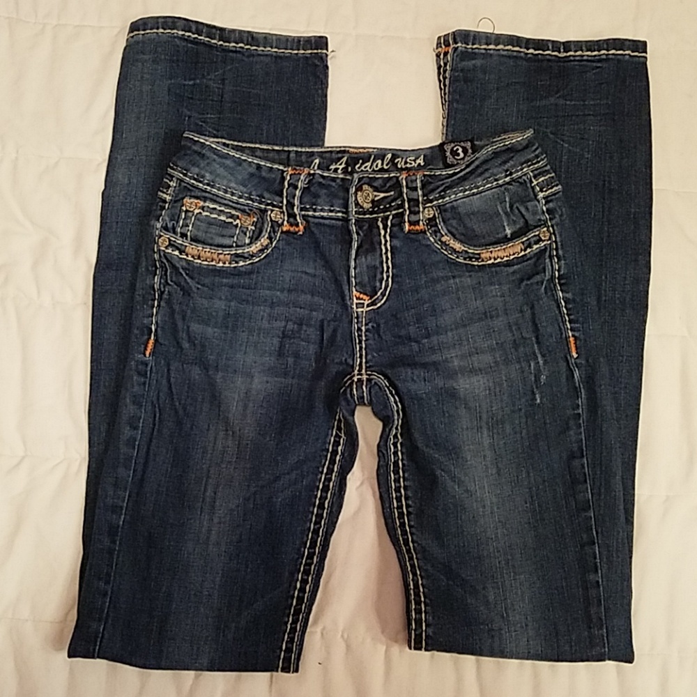 L A idol jeans